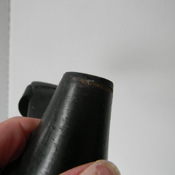 THIERRY RABOTIN MADE IN ITALY BLACK LEATHER OPEN TOE SANDALS SZ 37.5 - Picture 7 of 7